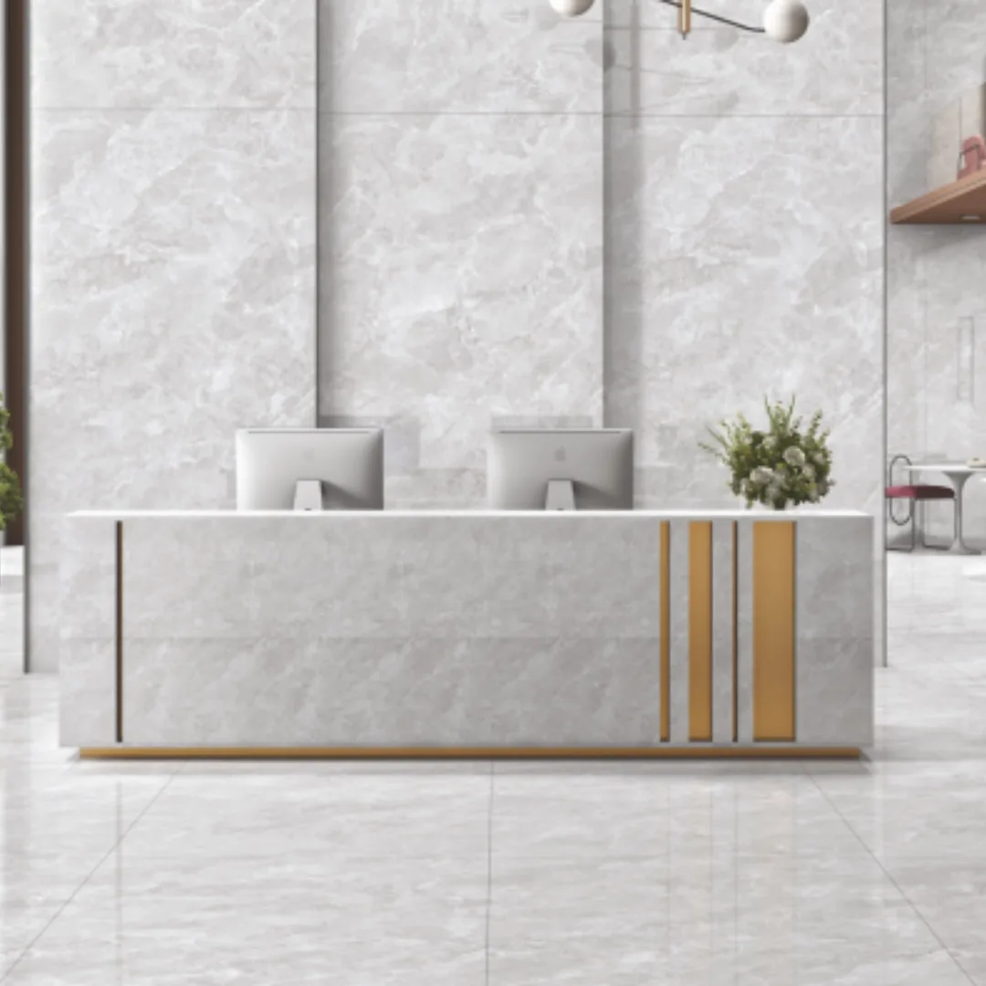 Creanza KJ - Vega Silver, marble-look wall tile for bathroom
